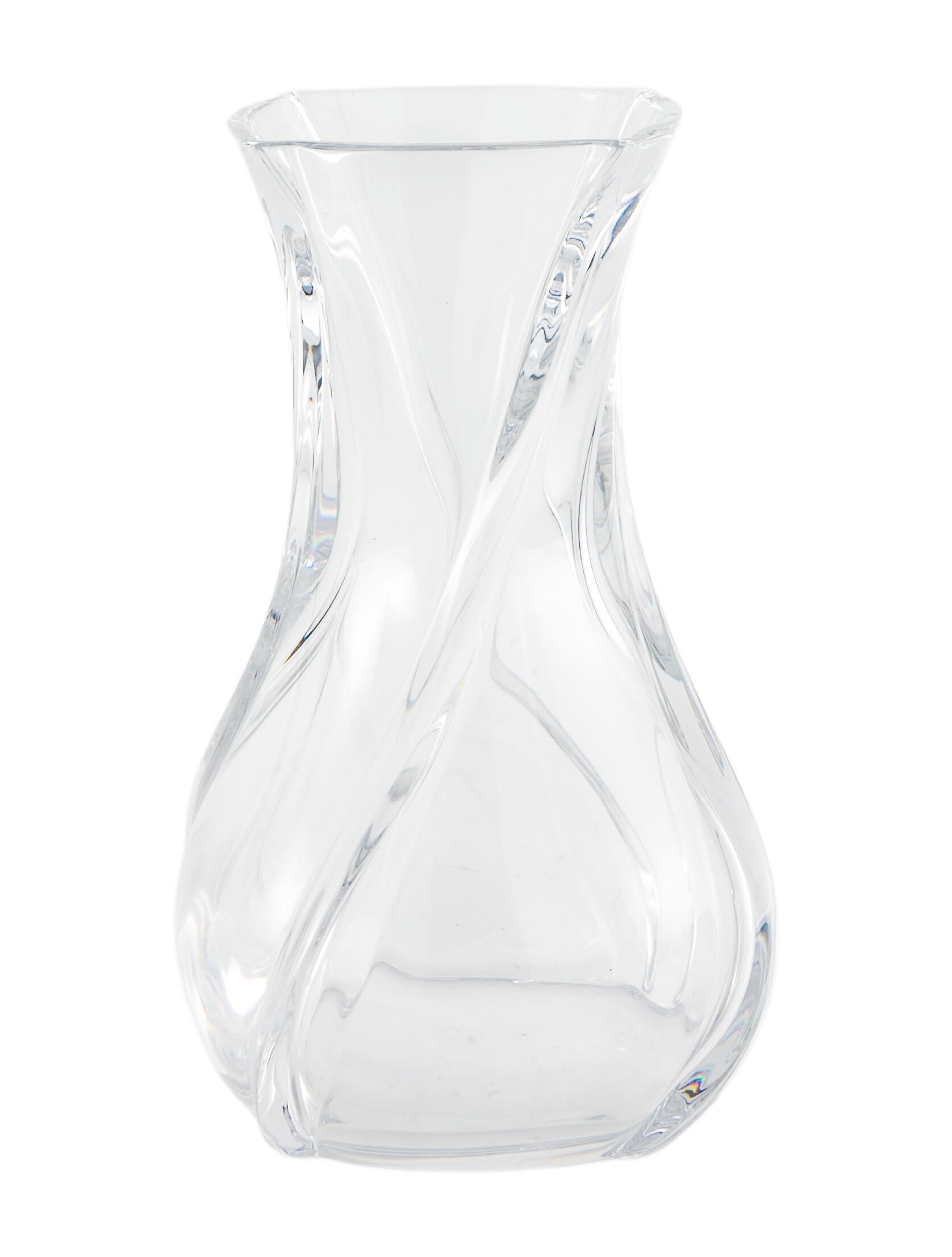 Decor Small Serpentine Crystal Vase