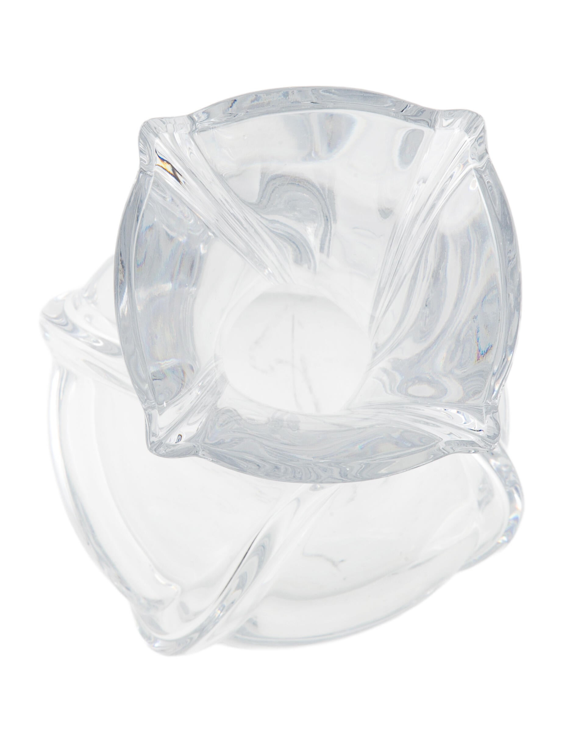 Decor Small Serpentine Crystal Vase