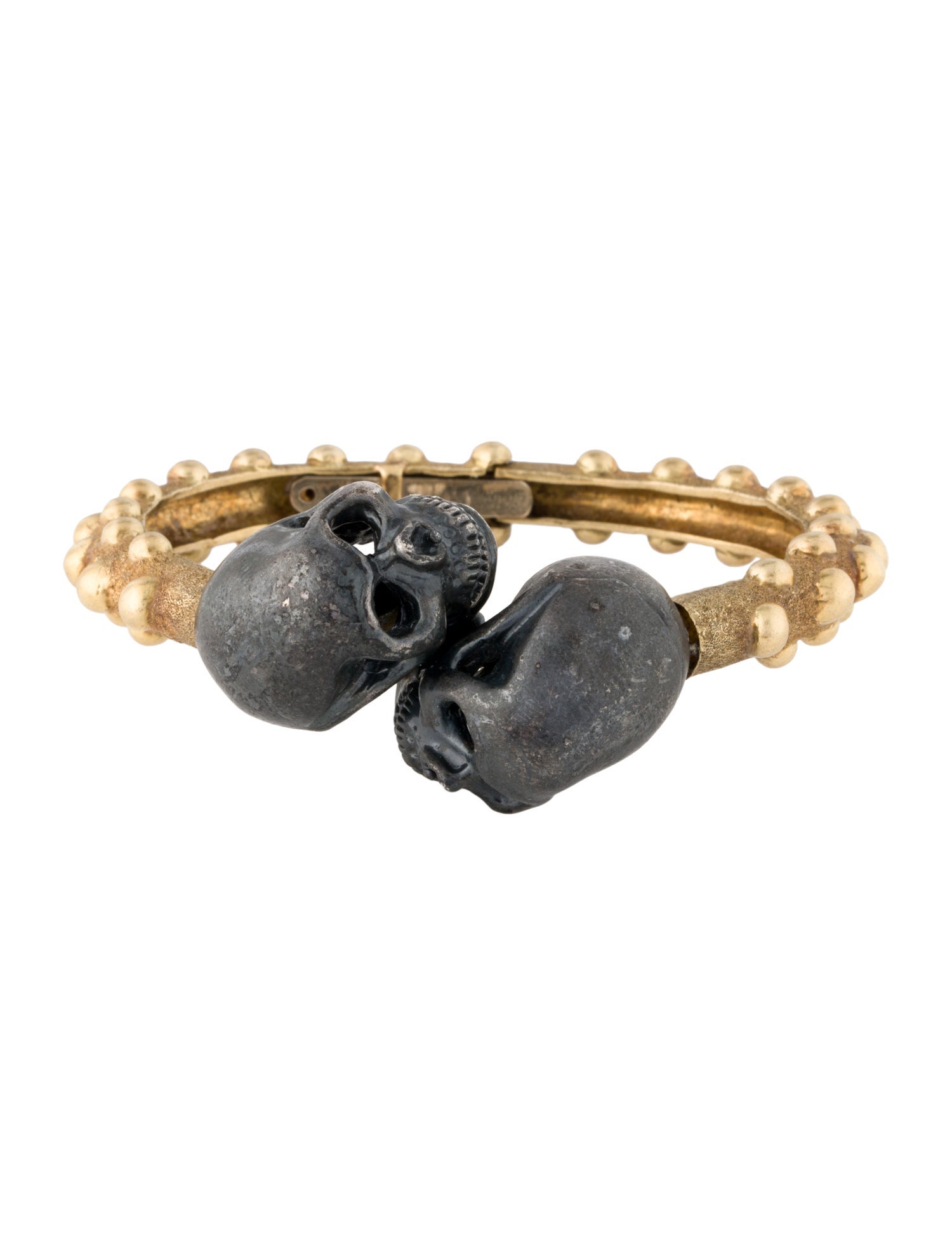 Delfina Delettrez Two-Tone Skull Cuff