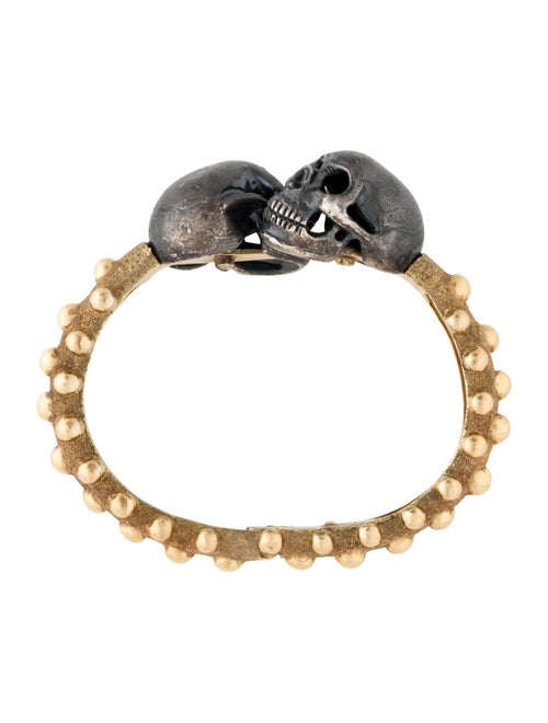 Delfina Delettrez Two-Tone Skull Cuff