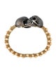 Delfina Delettrez Two-Tone Skull Cuff