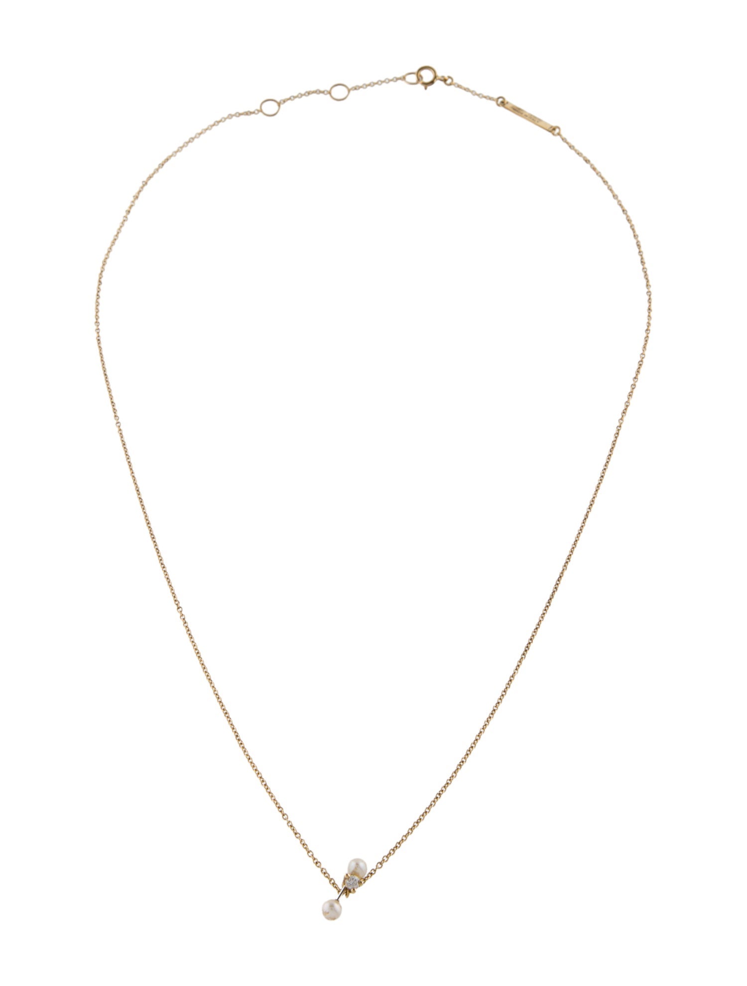 Delfina Delettrez 18K Pearl & Diamond Two in One Pendant Necklace