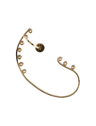 Delfina Delettrez 9K Coated Topaz & Peridot Ear Climber