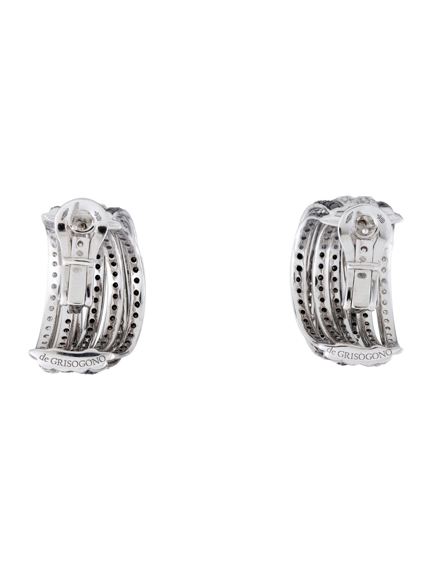 De Grisogono 18K 5.64ctw Diamond Allegra De Grisogono Earclip Earrings