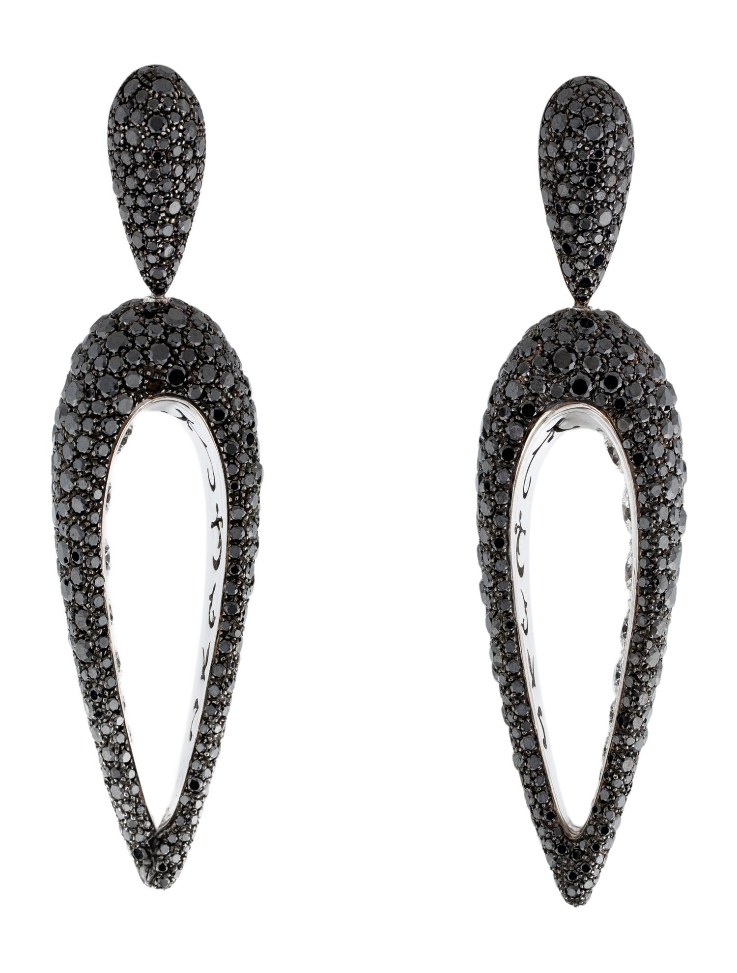De Grisogono 18K 13.13ctw Diamond Polina Drop Earrings