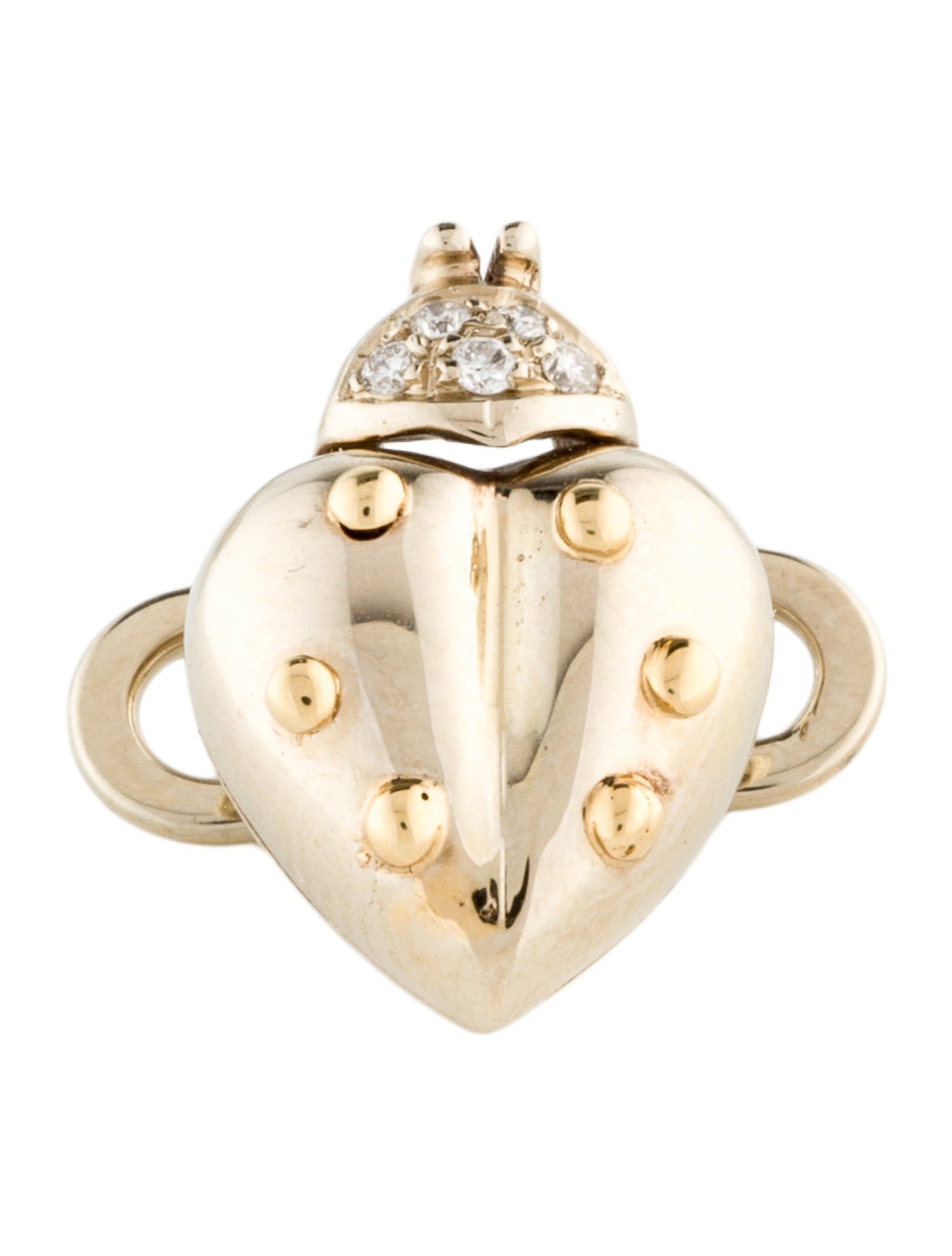 De Grisogono 18K Diamond LadyBird Single Cufflink