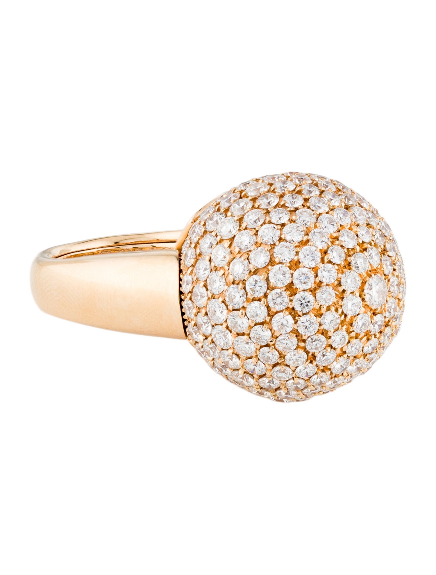 De Grisogono 18K 6.38ctw Diamond 'Disco Ball' Domed Ring