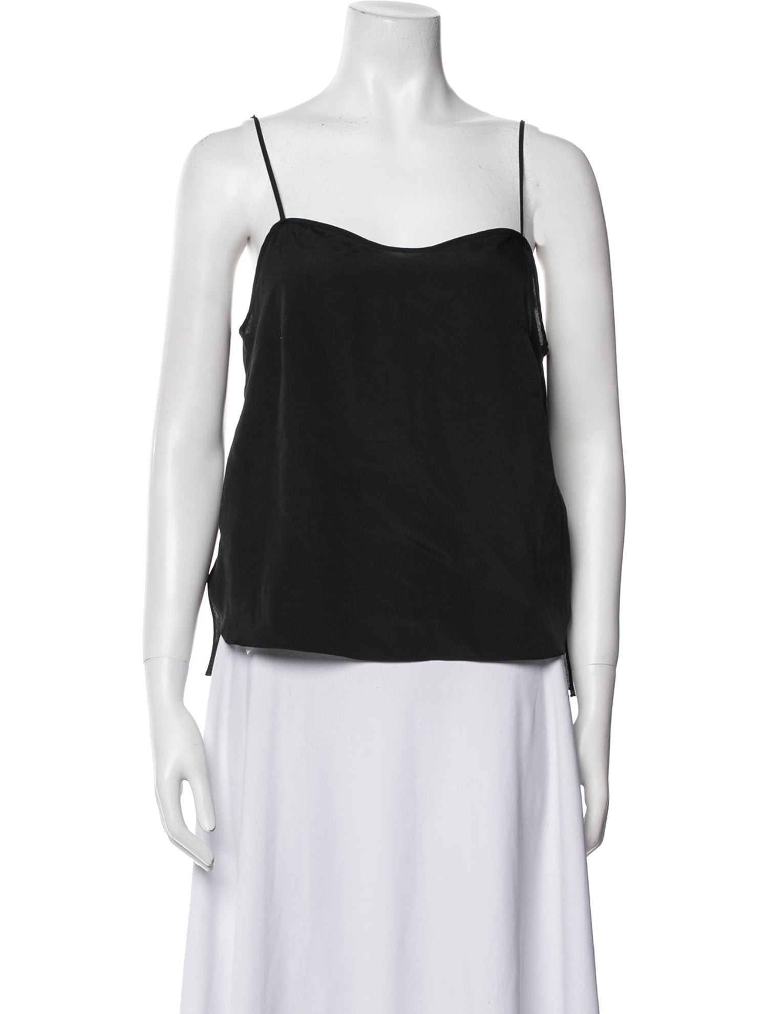 Delpozo Square Neckline Sleeveless Top