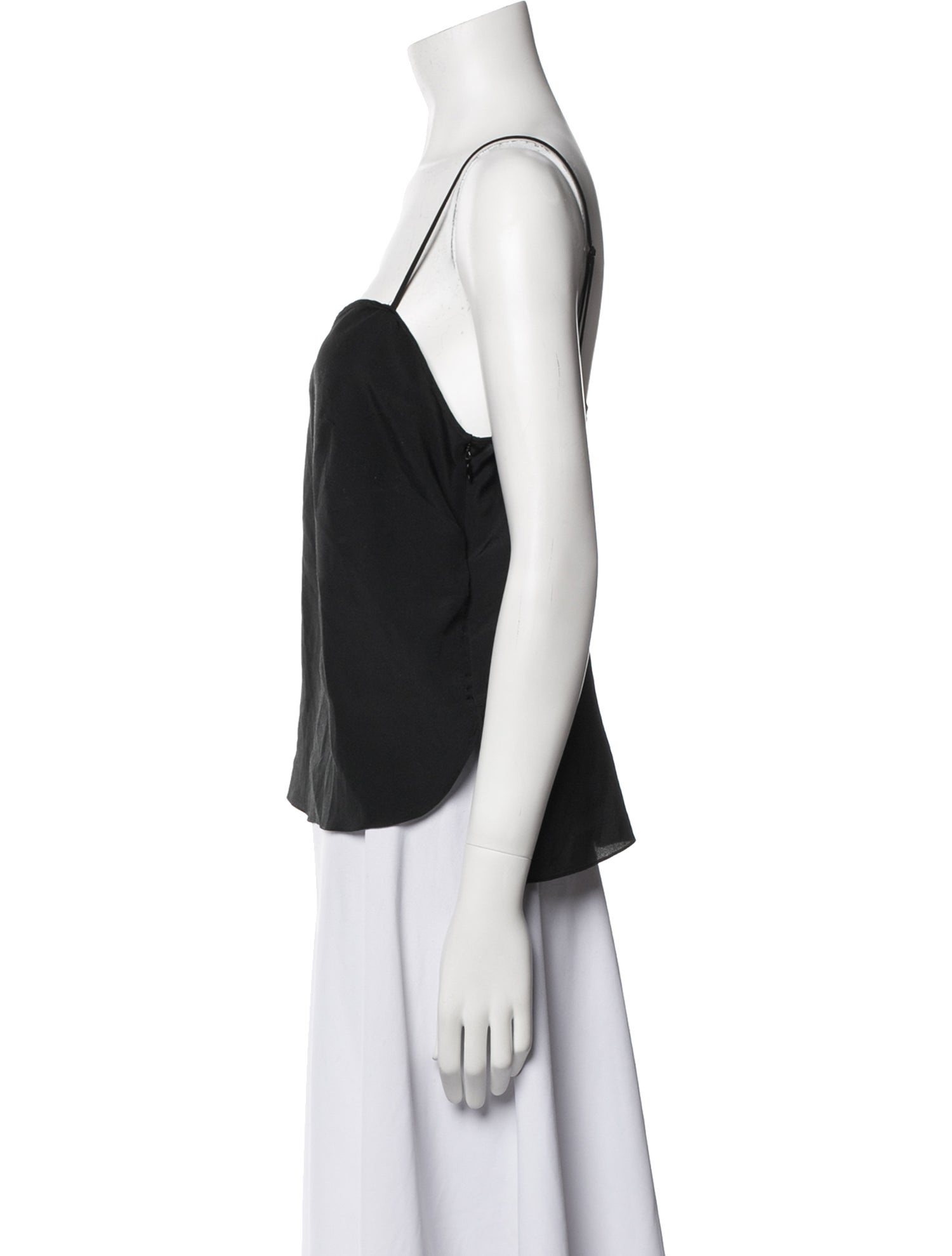 Delpozo Square Neckline Sleeveless Top