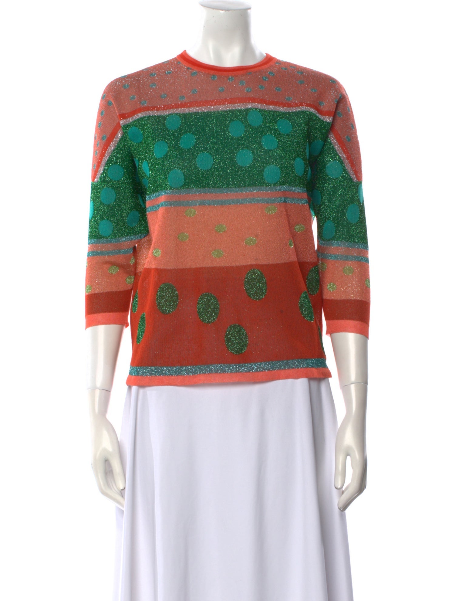 Delpozo Printed Crew Neck Sweatshirt