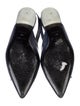Delpozo Leather Crystal Embellishments Slingback Flats
