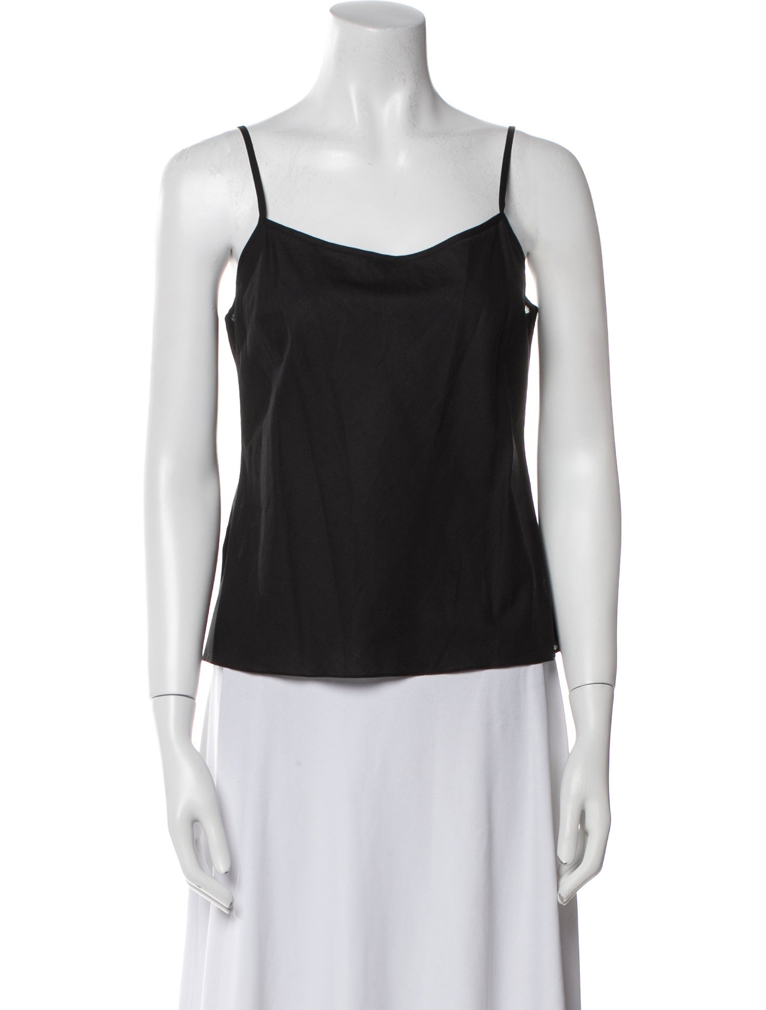 Delpozo Square Neckline Sleeveless Top