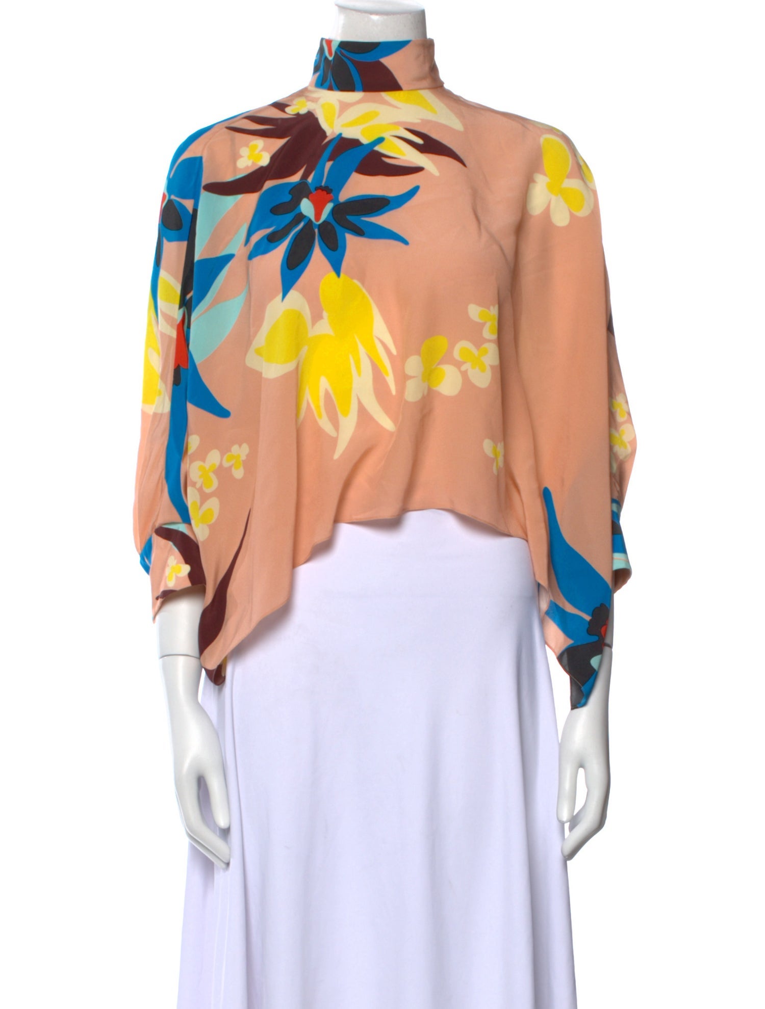 Delpozo Silk Floral Print Blouse
