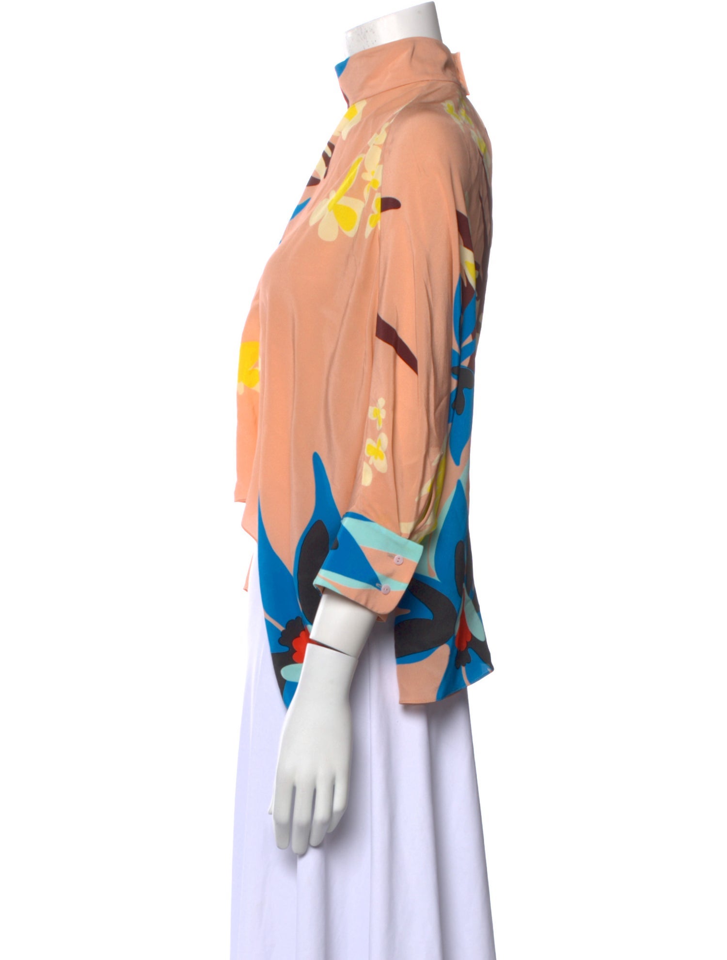 Delpozo Silk Floral Print Blouse