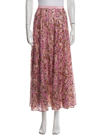 Delpozo Sequin Embellishments Midi Length Skirt