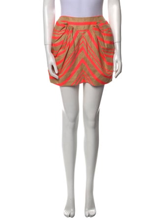 Delpozo Linen Mini Skirt