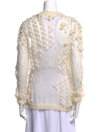 Delpozo Mohair Printed Sweater