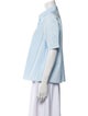 Delpozo Three-Quarter Sleeve Button-Up Top