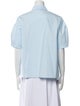 Delpozo Three-Quarter Sleeve Button-Up Top