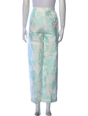 Delpozo Printed Wide Leg Pants