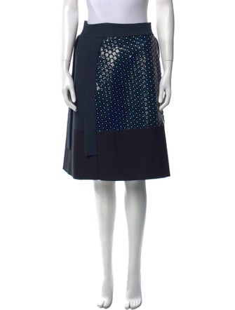 Delpozo Polka Dot Print Knee-Length Skirt
