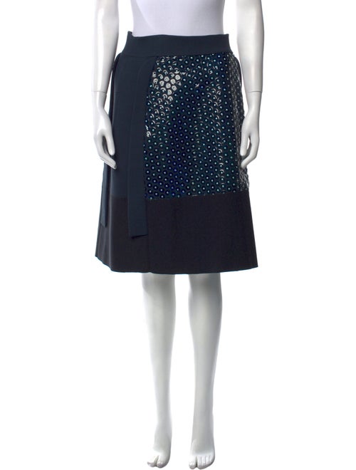 Delpozo Polka Dot Print Knee-Length Skirt