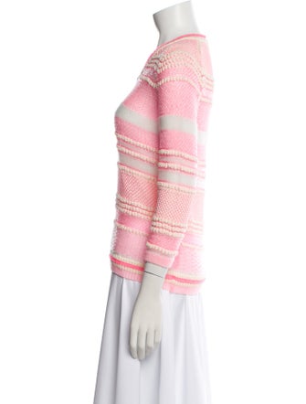 Delpozo Striped V-Neck Sweater