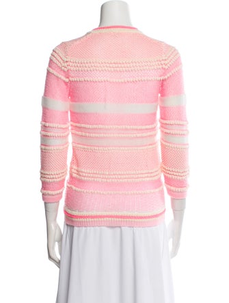 Delpozo Striped V-Neck Sweater