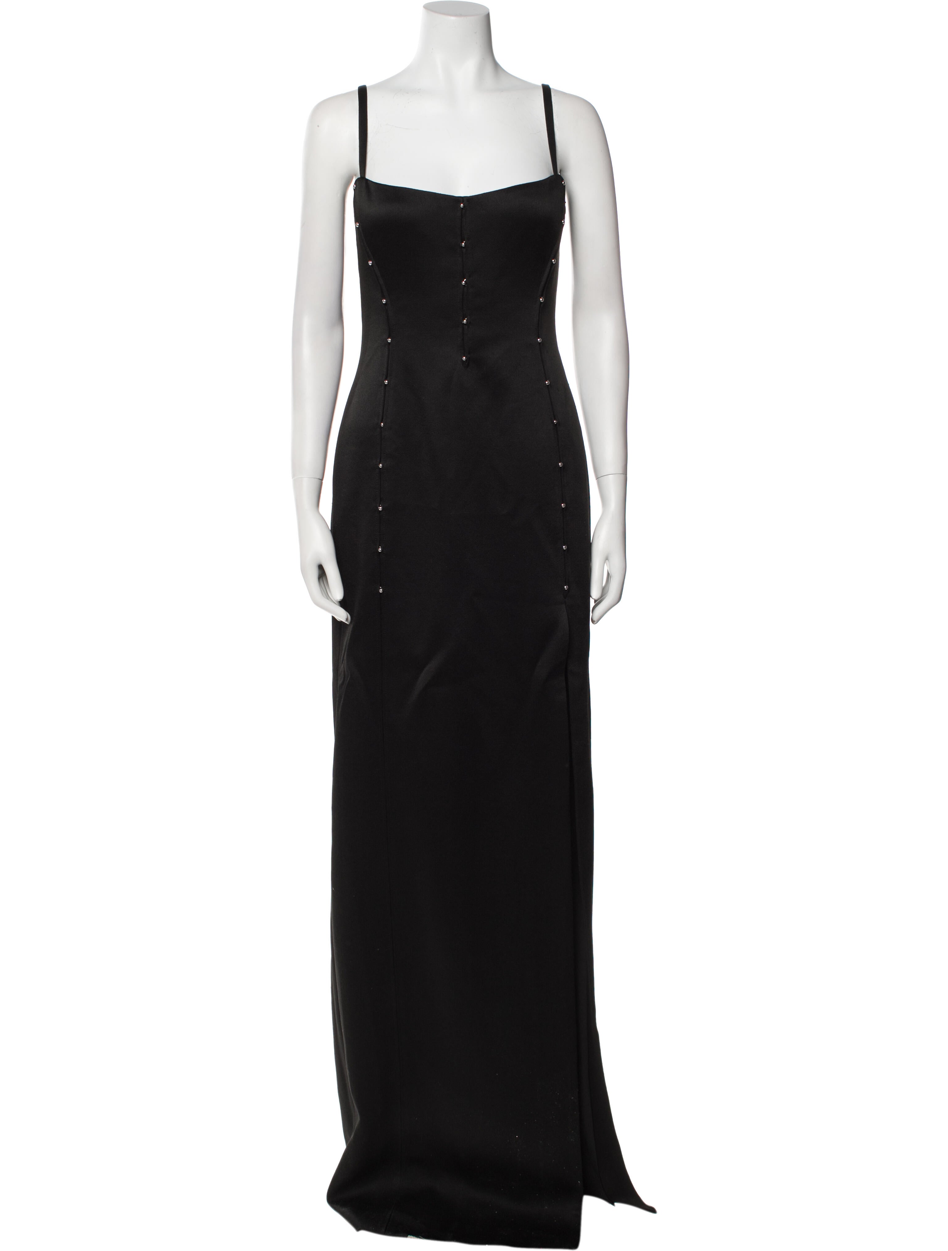 Del Core Square Neckline Long Dress