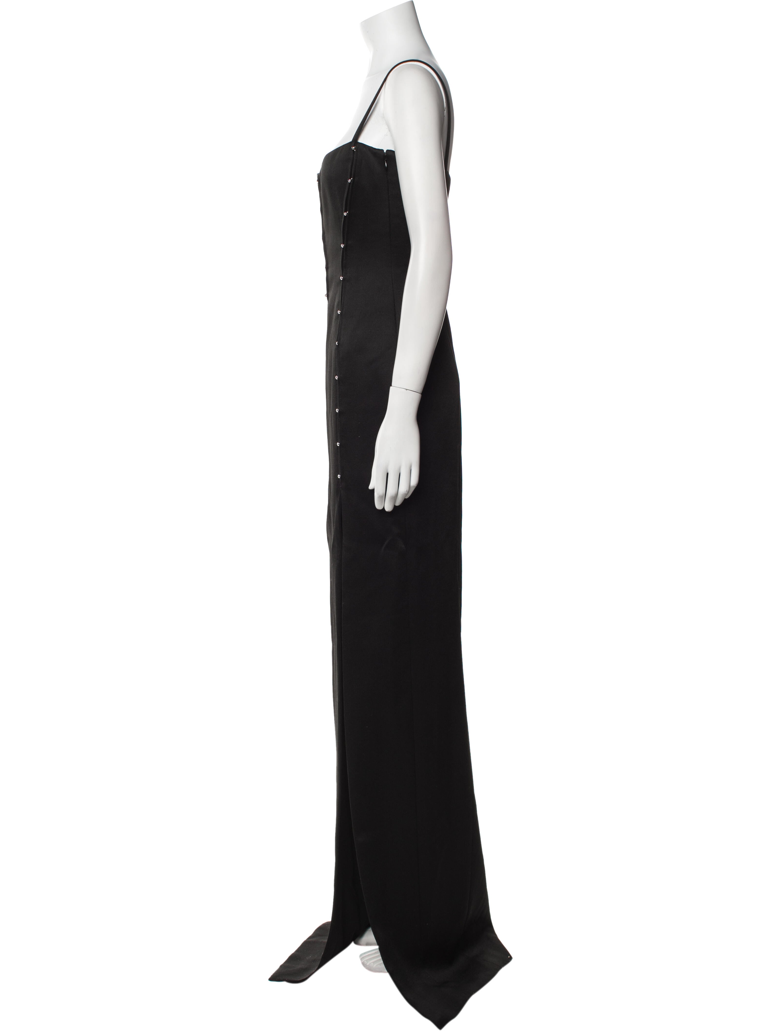 Del Core Square Neckline Long Dress