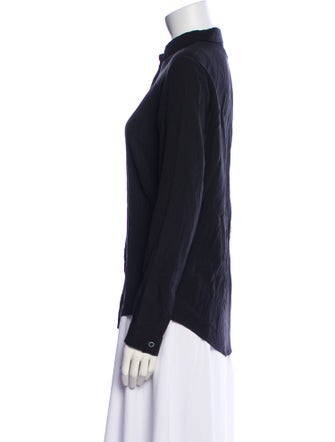 Del Core Long Sleeve Button-Up Top