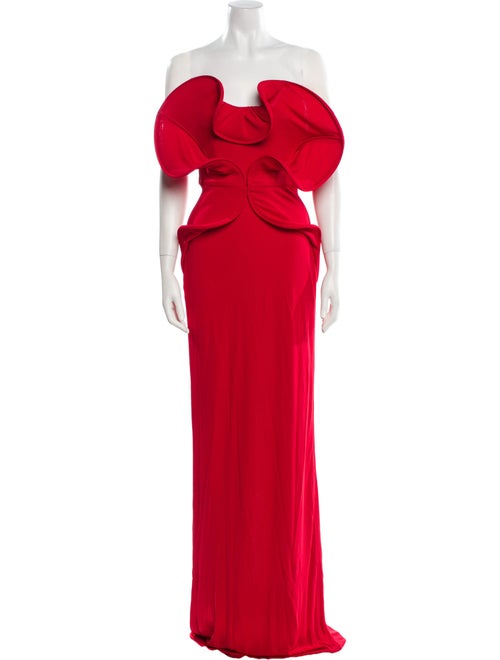 Del Core Strapless Long Dress