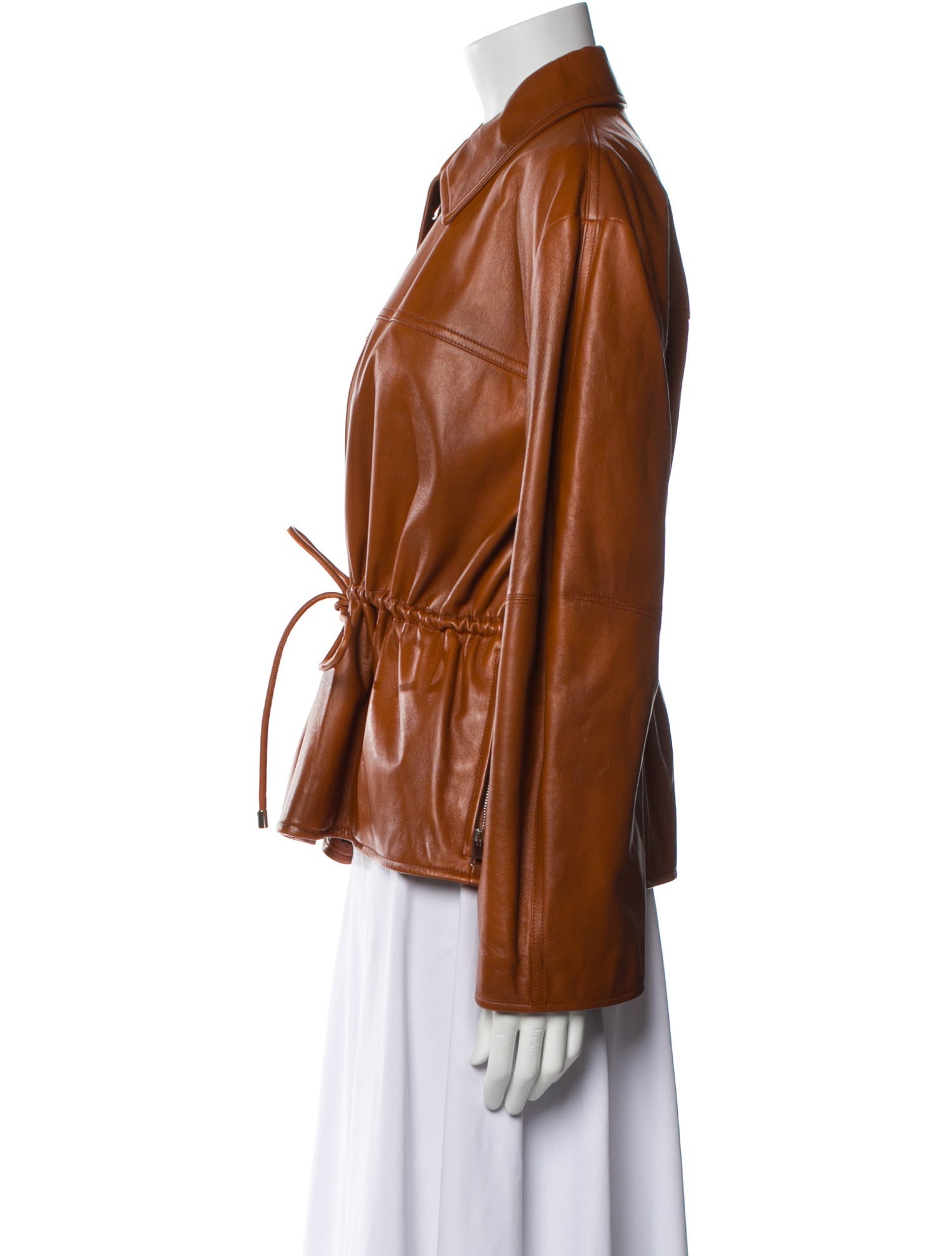 Del Core Lamb Leather Biker Jacket