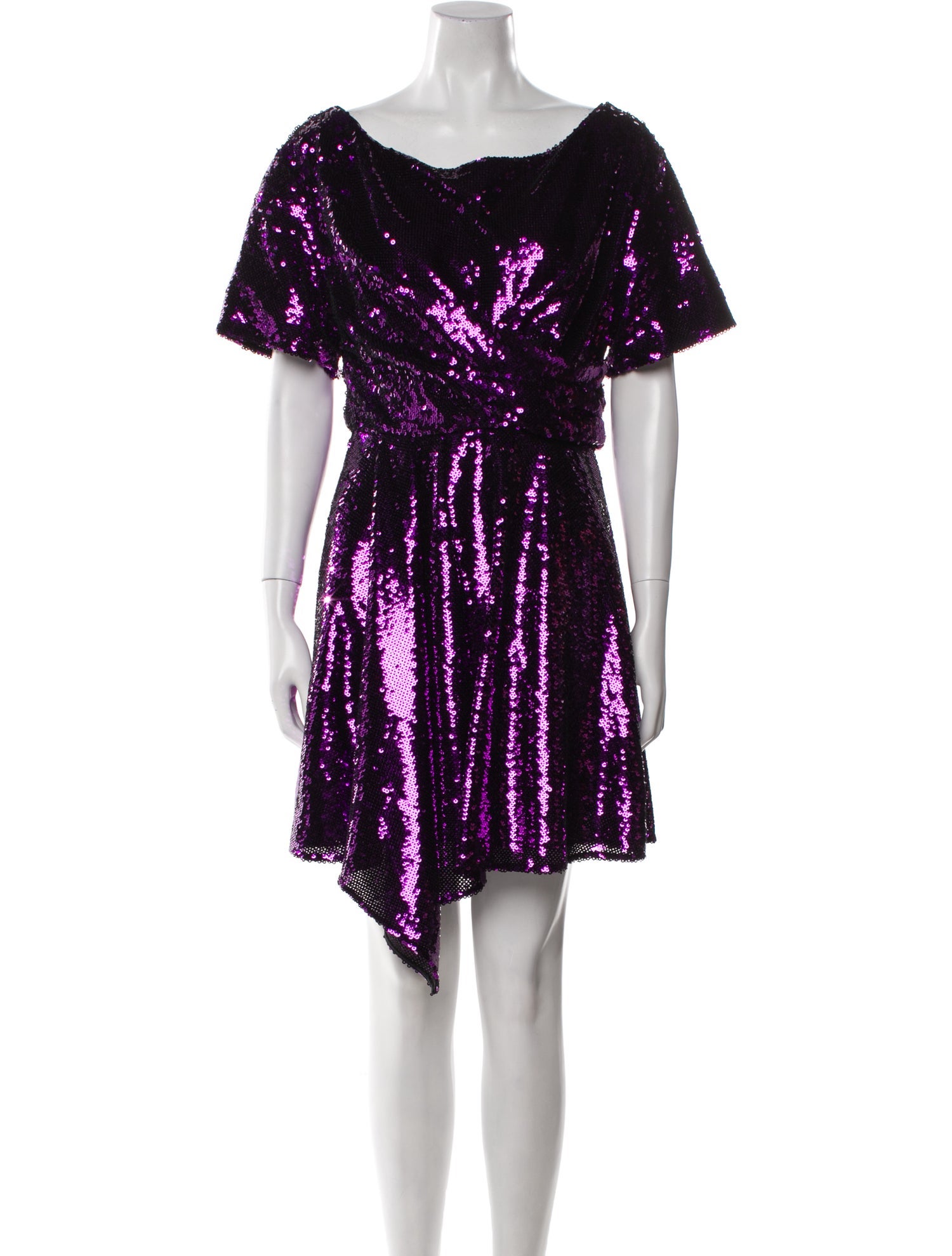 Del Core Cowl Neck Mini Dress w/ Tags