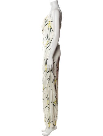 Del Core Printed Long Dress