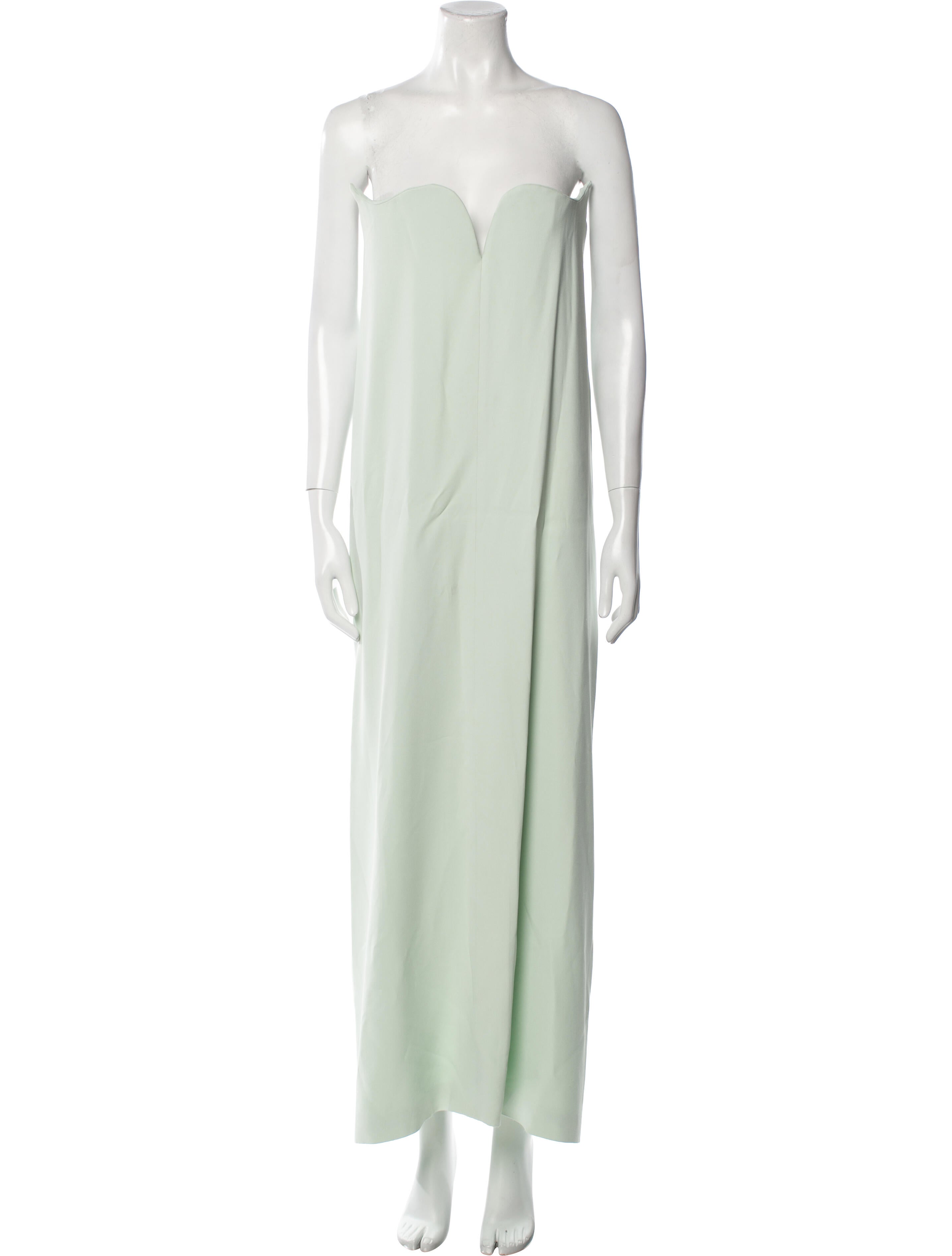 Del Core Strapless Long Dress