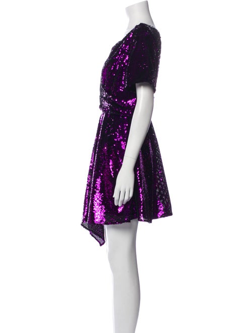 Del Core Bateau Neckline Mini Dress