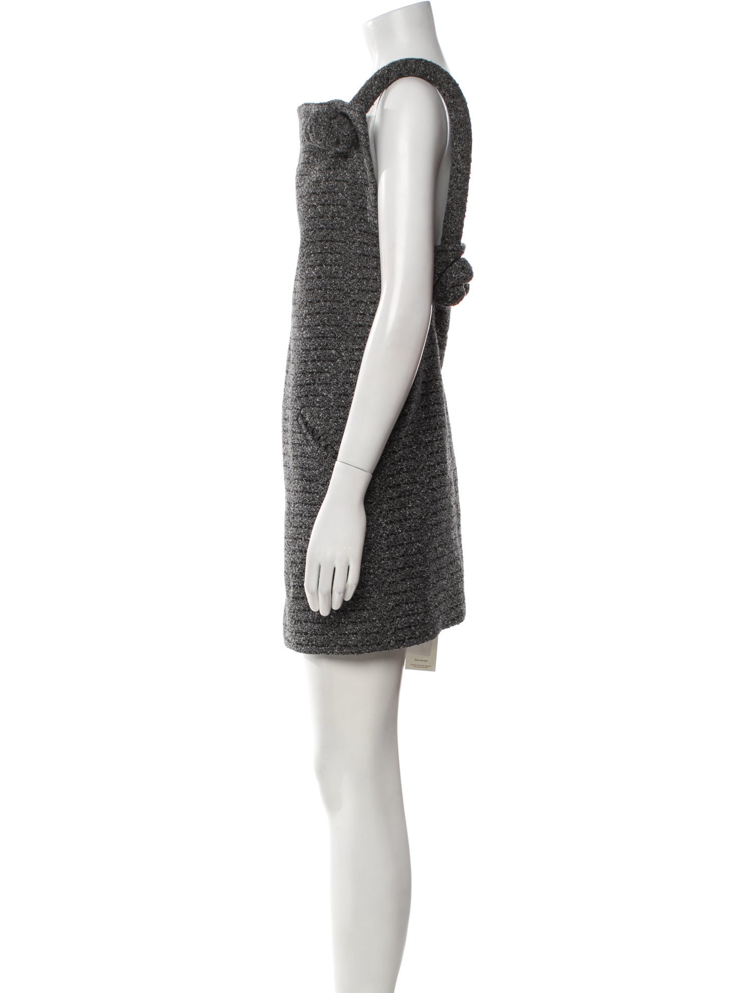 Del Core Bateau Neckline Mini Dress