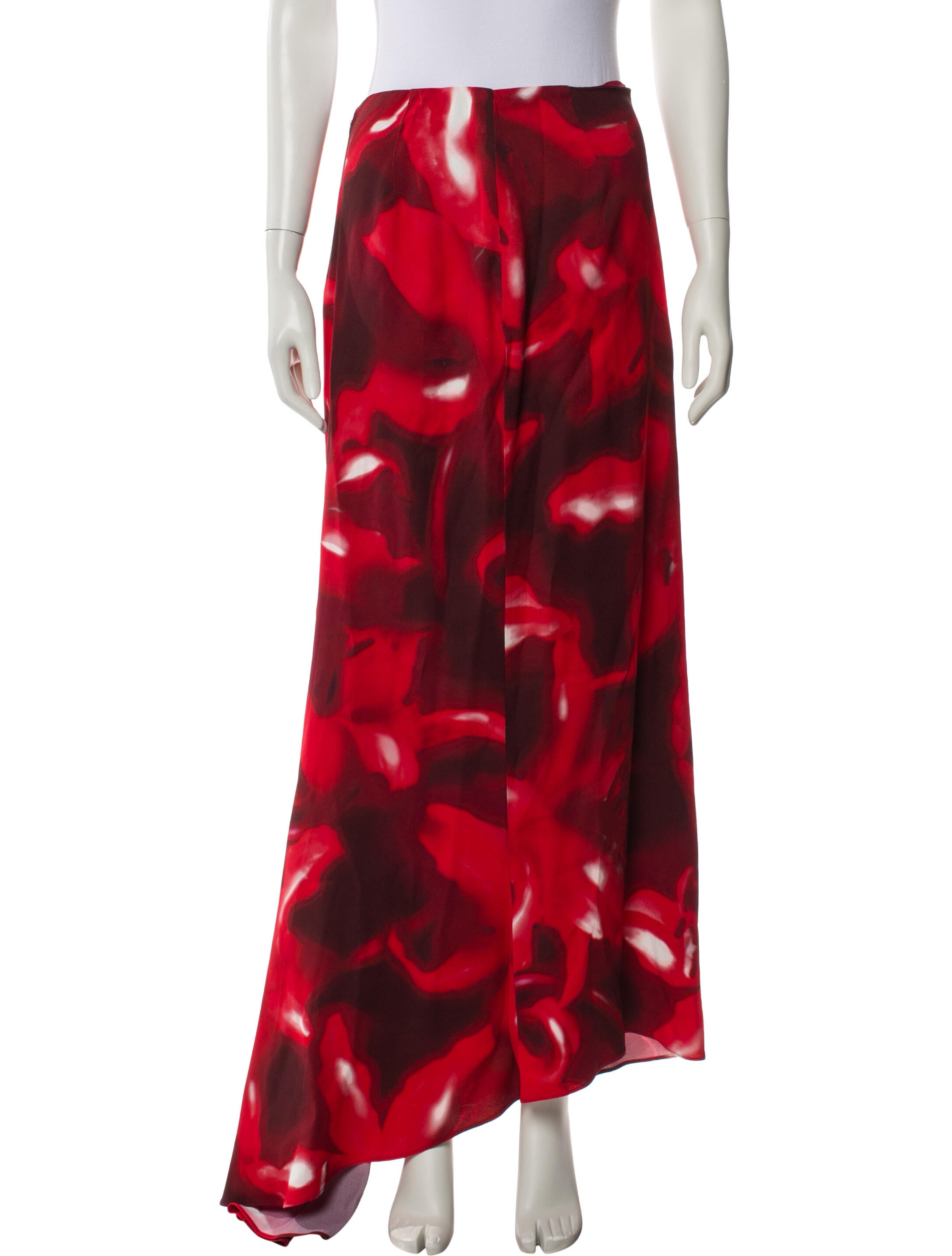 Del Core Printed Long Skirt