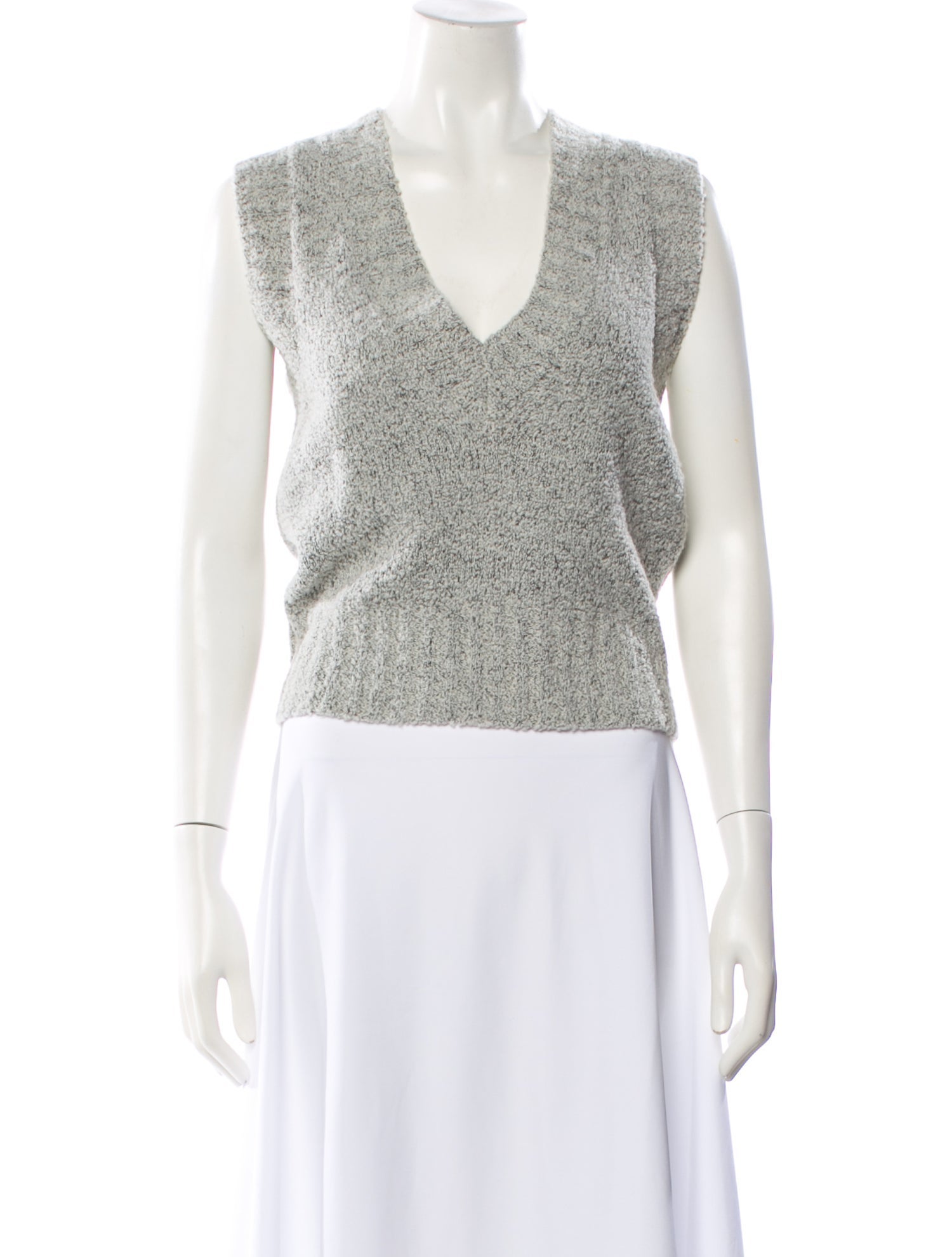 Del Core Merino Wool V-Neck Sweater
