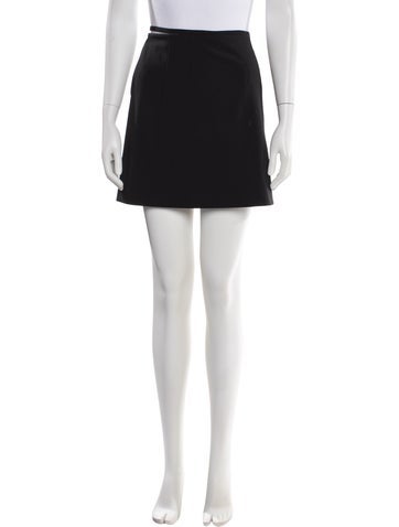 Pre-owned Del Core Cutout Accent Mini Skirt In Black