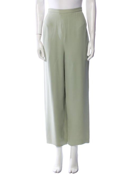 Deborah Johnson Silk Wide Leg Pants