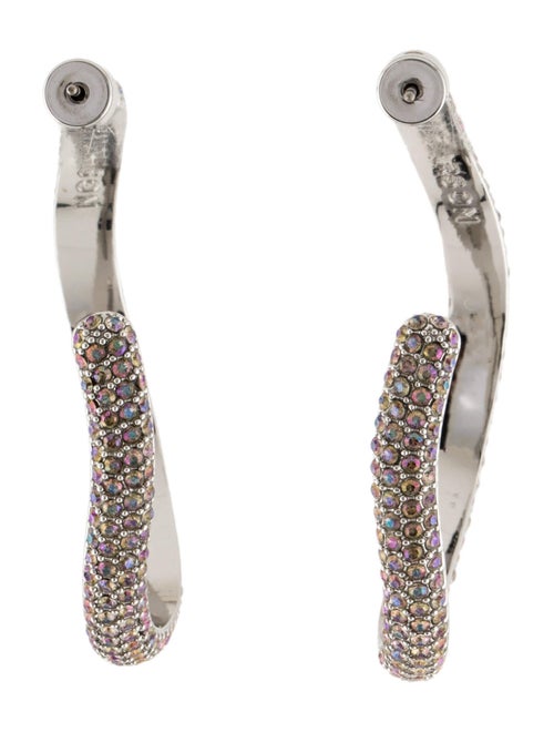 Demarson Paradise Pave Calypso Hoop Earrings