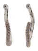 Demarson Paradise Pave Calypso Hoop Earrings