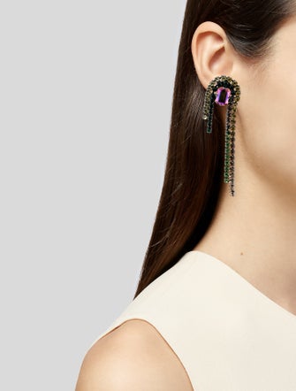 Demarson Crystal Divina Waterfall Earrings
