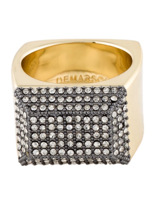 Demarson Pave Crystal Rio Ring
