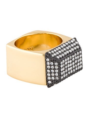 Demarson Cocktail Ring Pave Crystal Rio 5