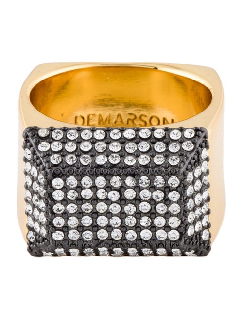 Demarson Pave Crystal Rio Ring