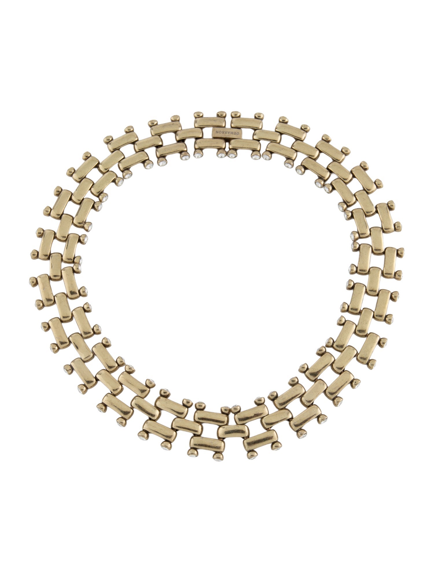Demarson Crystal Tori Ladder Choker Necklace