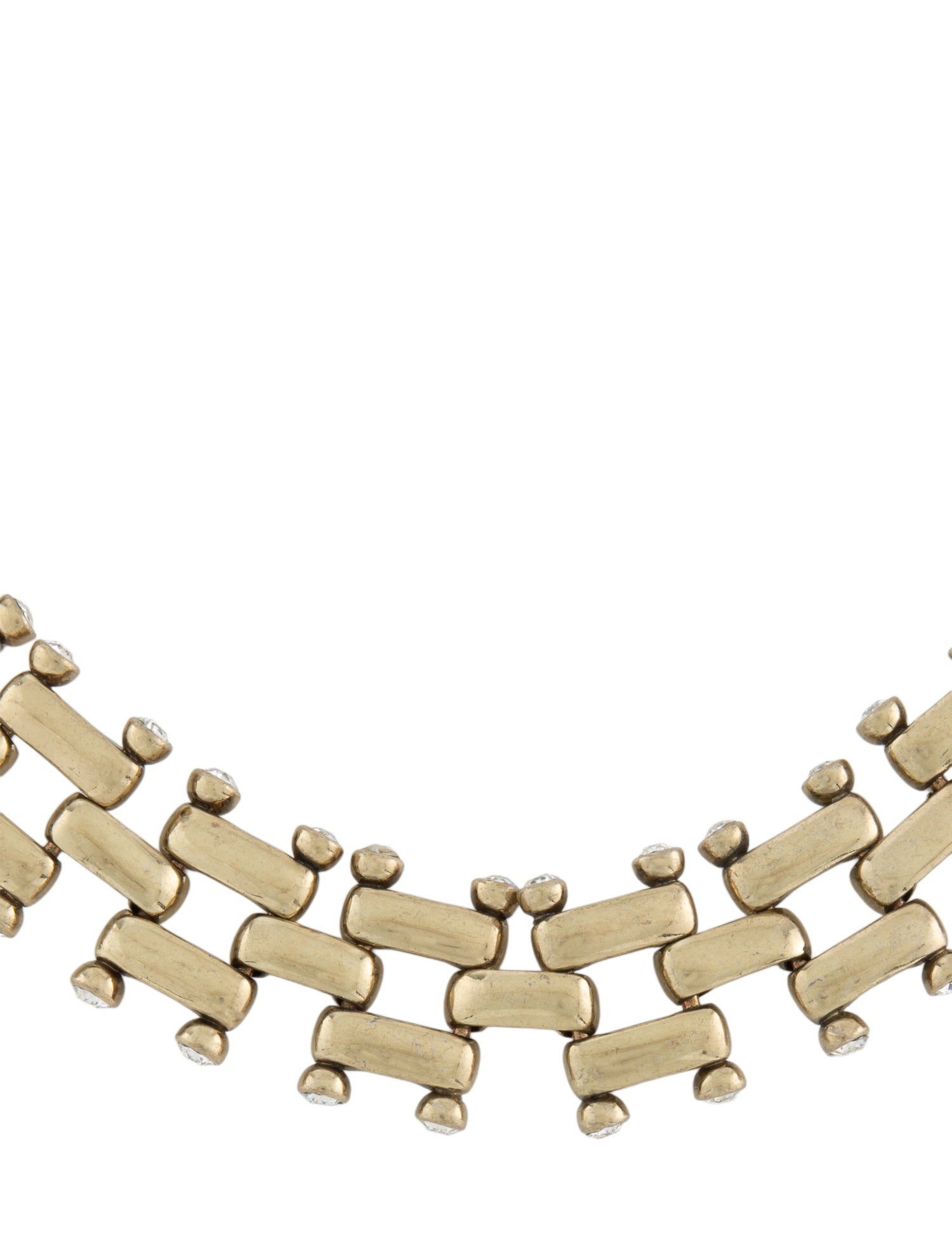 Demarson Crystal Tori Ladder Choker Necklace